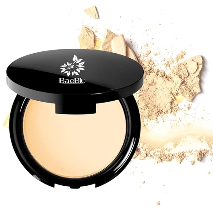 BaeBlu Organic Setting Powder | Non-Toxic, Vegan, Cruelty-Free, Talc-Free, Lightweight + Long Lasting for All Skin Types, Invisible Banana