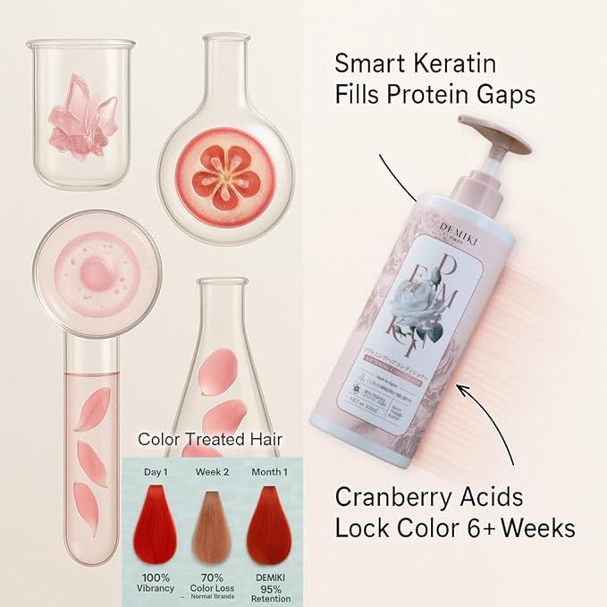 Japanese Shampoo and Conditioner Set for Women,Sulfate Free Shampoo for Oily Hair,Paraben Free,Dye Free,Organic Rose Scent,Clarifying Shampoo Moisturizing and Refreshing Natural Hair Care,32oz