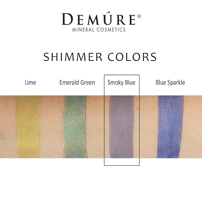 Demure Mineral Make Up (Smoky Blue) Eye Shadow, Shimmer Eyeshadow, Loose Powder, Glitter Eyeshadow, Eye Makeup, Natural Makeup, Natural Eyeshadow, Professional Makeup