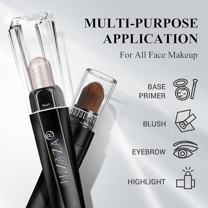 6PCS Eyeshadow and Eyeliner Pen,Matte And Shimmer Cream Eyeshadow Pencil Crayon,Champagne Rose Pink Eye Brightener Stick,Waterproof Long Lasting Highlighter Makeup Stick