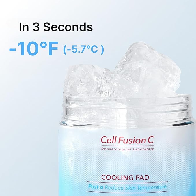 Cell Fusion C Post Alpha Cooling Pad, Hydrating & Cooling Korean Toner Pads for Dry Skin, Panthenol and Glacier Water to Plump and Replenish, 70 Pads / 6.08 fl.oz.