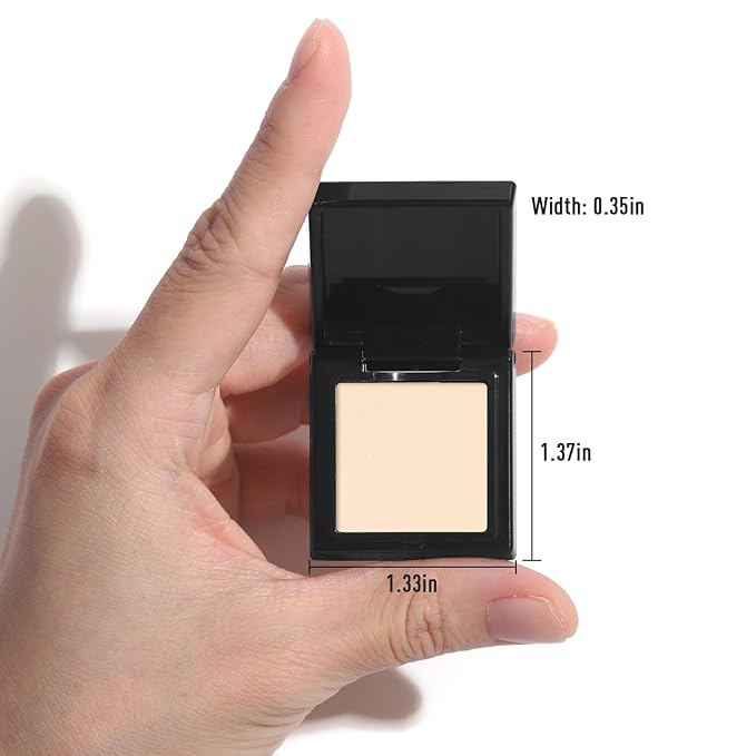 UCANBE Light Beige Single Eyeshadow Palette, Neutral Nude Matte Mini Eye Shadow Primer Base Powder, Highly Pigmented Professional Long-Lasting Waterproof Makeup Pallet