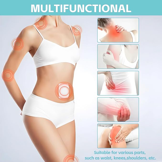 Disposable Castor Oil Pack Wraps, 50 Count – 3.2" Organic Cotton Belly Button Pads, Self-Adhesive & Leak-Proof, One-Time Use Cotton Patches for Clean Application