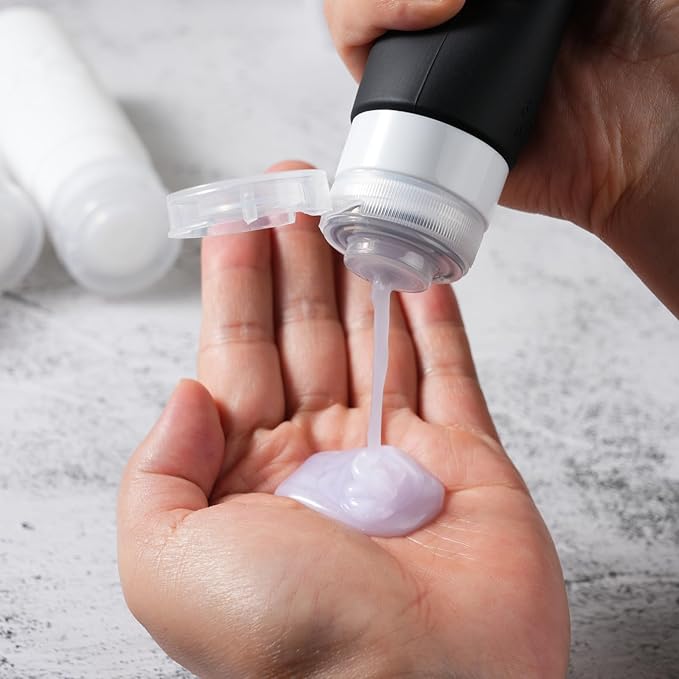 18 Pack travel Bottles for Toiletries, TSA Approved Silicone Travel Containers Leak Proof Refillable Travel Accessories for Shampoo Conditioner Lotion Body Wash(Multicolored G)