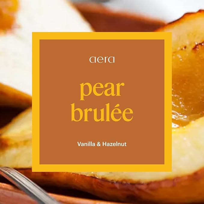 Aera Pear Brulee - Essential Oil for Home - Delightful and Delicious Fragrance - Notes of Vanilla and Hazelnut - Scent Refill - Works with The Aera Diffuser