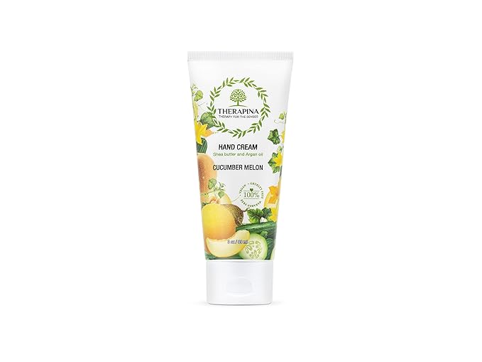 Aromatherapy Hand Cream for Dry Skin – Shea Butter Hand Cream for Women and Men with an Awakening, Long-Lasting Cucumber Melon Scent – Vegan Hand Cream Lotion for Dry Skin, 3 Oz.