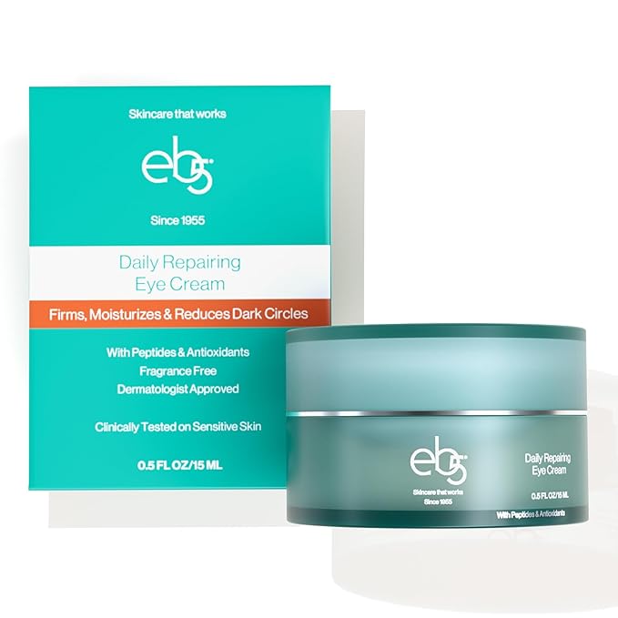 eb5 Daily Repair Eye Treatment | Under Eye Cream for Dark Circles and Puffiness | Anti-Aging Eye Cream with Peptides for Women and Men - 0.50oz
