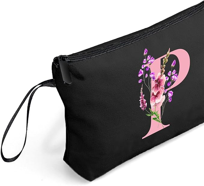 Happy Birthday Friendship Womens Bridesmaid Coolest Gifts for Sister Teacher Coworkers Personalized Travel Makeup Cosmetic Bag with Mirror Valentines Mothers Day Christmas Graduation P