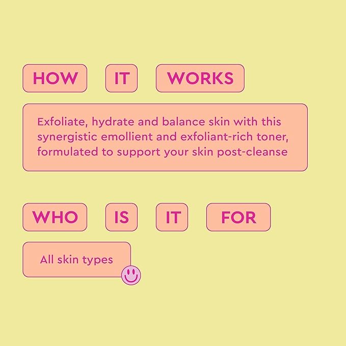 BYOMA Brightening Toner - Gently Exfoliating & Hydrating Facial Treatment with Lipids & Lactic Acid - Alcohol-Free for Barrier Repair - 5.07 Fl. Oz