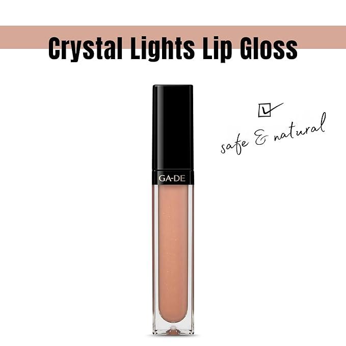 GA-DE Crystal Lights Lip Gloss, 527 - Enriched with Light-Reflecting Crystal Pearls - Smooth Silky, Rich Color - Moisturizes and Adds Shine - 0.2 oz