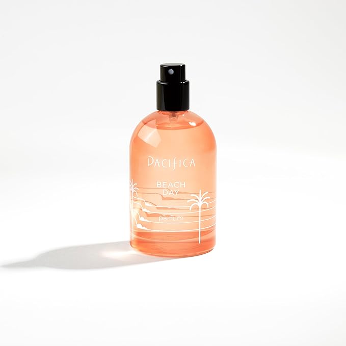 Pacifica Beach Day Spray Perfume, Fragrances, Bliss, Bergamont, Orange Flower, Sandalwood, Amber, Suede Leather, Clean Perfume, Parfum, Eau de Toilette Clean Vegan & Cruelty-Free