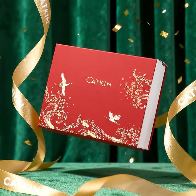 Catkin Lipstick Gift Set for Women, Full Coverage Velvet Semi-Matte Finish, Long Lasting Weightless with Hydrating Smooth Creamy Texture 0.13 oz x 3pcs