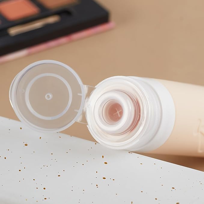 INSFIT Travel Bottles for Toiletries, TSA Approved 3oz Travel Size Containers, BPA Free Leak Proof Squeezable Silicone Tubes for Shampoo Conditioner Lotion Soap with Labels