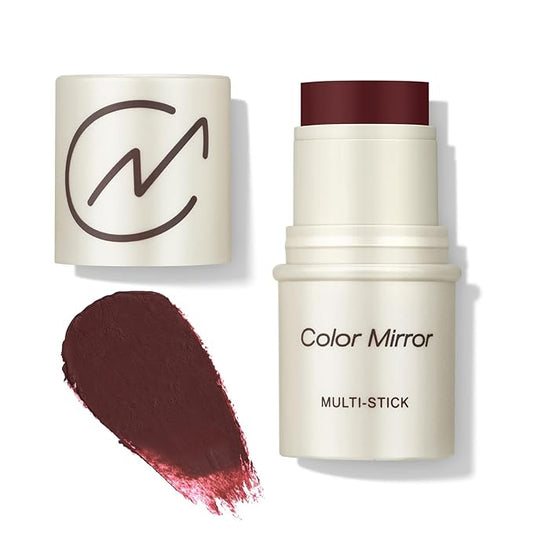 Multi-Use Makeup Stick - Blush, Lipstick, Eyeshadow & Highlighter For All Skin, Buildable Color, Long-Lasting, Lightweight, Natural Soft Finish(33 Cherry Matte), 0.158 oz