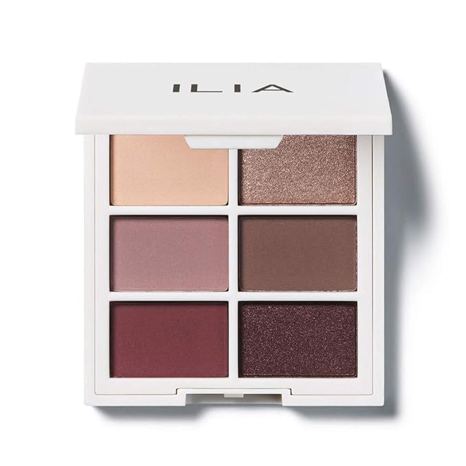 ILIA - The Necessary Eyeshadow Palette | Talc-Free, Matte, Satin + Metallic Highly Pigemented + Blendable Finishes | Cruelty-Free, Vegan (Cool Nude, 6 x 0.05 oz | 1.5 g)