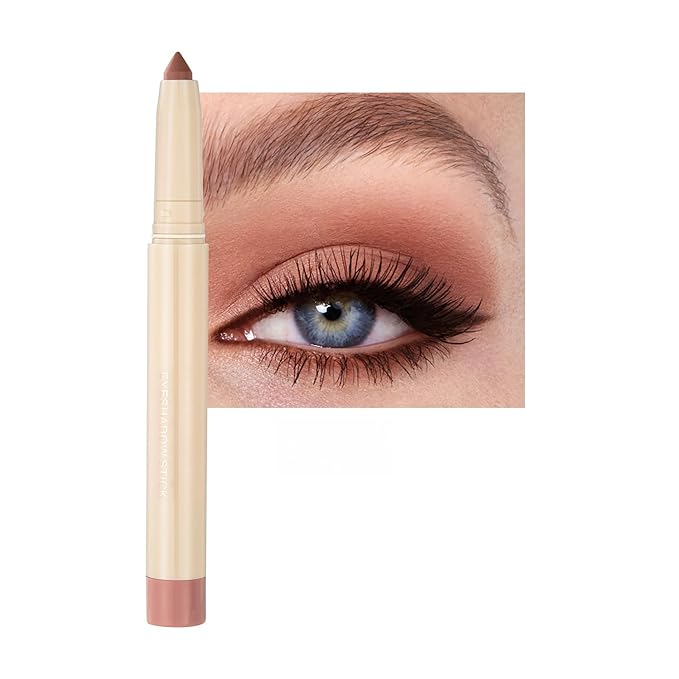 Waterproof Creamy Eyeshadow Stick Eye Shadow Eyeliner Brightener Pencil Crayon Matte Brown