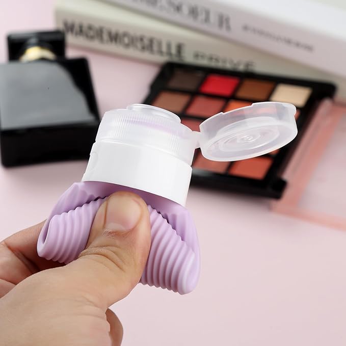 Travel Bottles for Toiletries, Tsa Approved 2oz Travel Bottles, BPA Free Leak Proof Travel Size Toiletry Containers, Refillable Travel Accessories with Toiletry Bag for Shampoo Liquid (4 Pack)