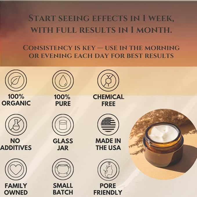 100% Grass-Fed Beef Tallow Balm, Manuka Honey MGO263+, Organic Beeswax & Olive Oil, Beef Tallow for skin,Handmade Moisturizer for Dry Skin, Eczema Relief, & Healing Skin(2oz, Vanilla)