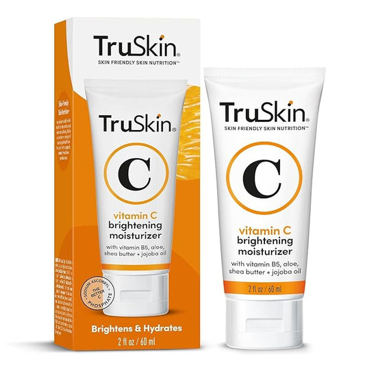TruSkin Vitamin C Cream for Face – Brightening Moisturizer, Anti Aging, Hydrating, Skin Wrinkle Cream – Vitamin B5, Vitamin E, Jojoba Oil, Aloe Vera & Green Tea, 2 Fl Oz