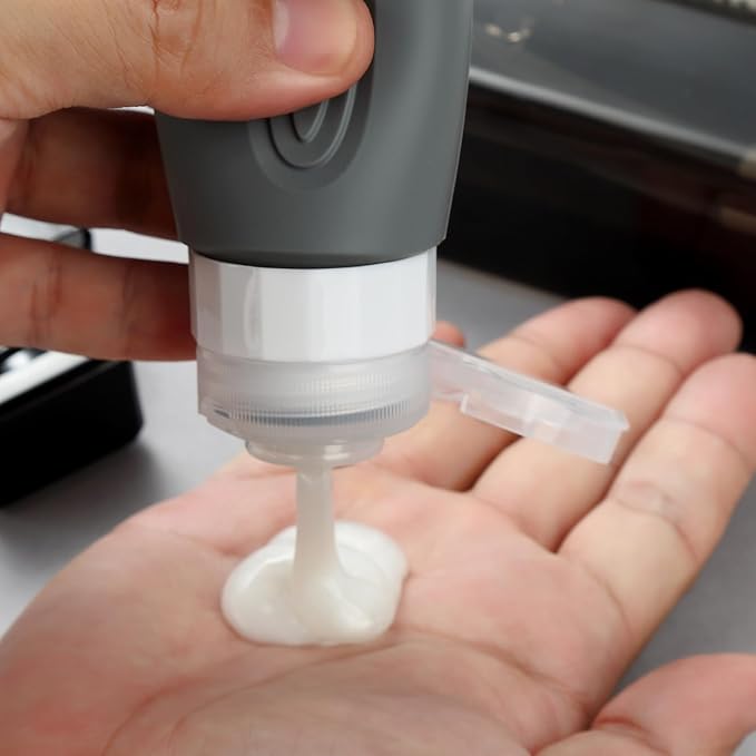 16 Pack Travel Bottles for Toiletries, TSA Approved Silicone Travel Containers jar for Toiletries, Leak Proof Refillable Liqus Shampoo And Conditioner Travel Essentials toiletry Bottles