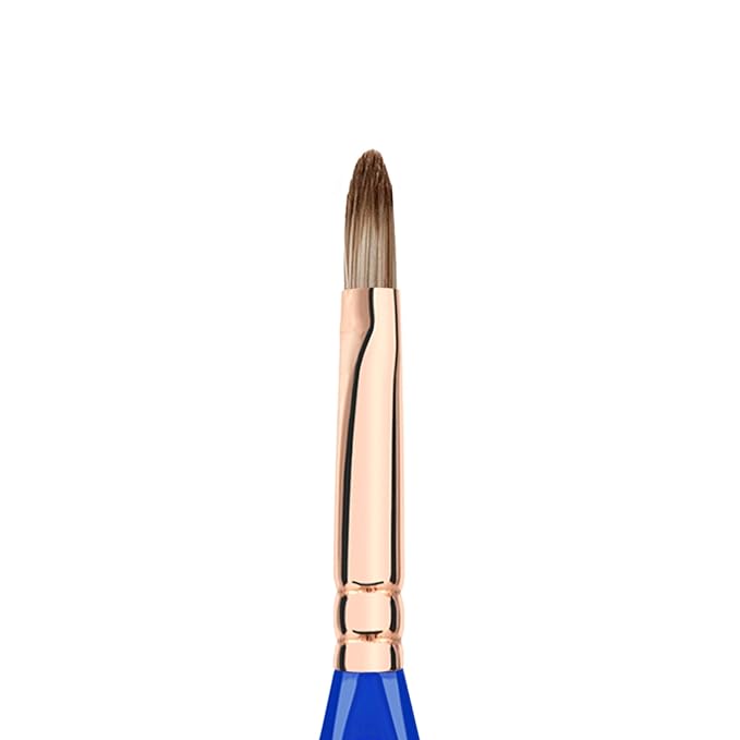 Bdellium Tools Professional Makeup Brush - Golden Triangle 934 Precision Concealer - With All Vegan and Soft Synthetic Fibers, For Concealing (Blue, 1pc)