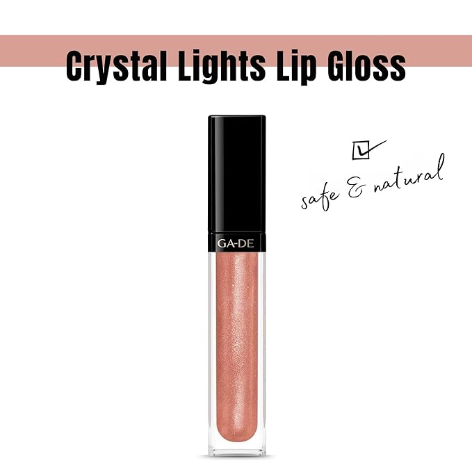 GA-DE Crystal Lights Lip Gloss, 508 - Enriched with Light-Reflecting Crystal Pearls - Smooth, Silky, Rich Color - Moisturizes and Adds Shine - 0.2 oz