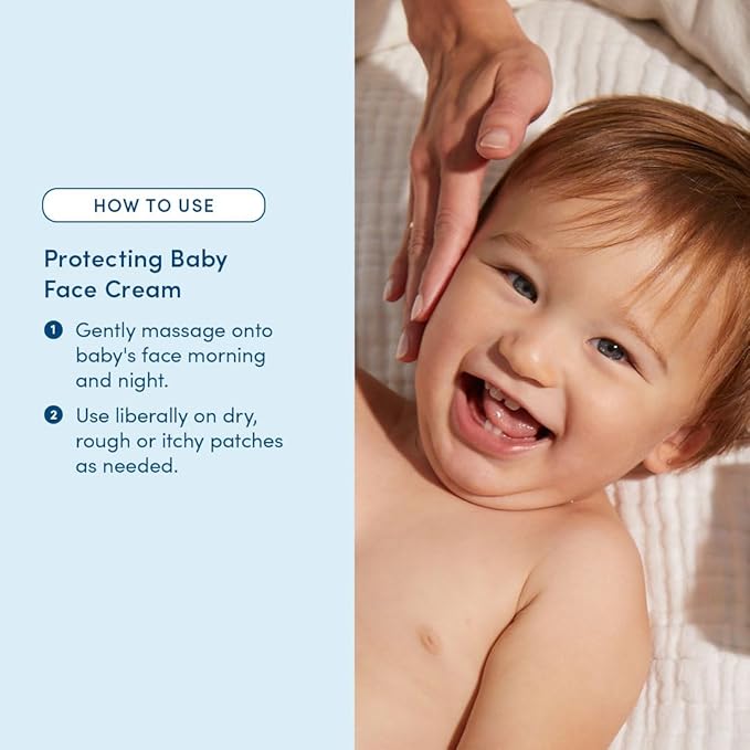 Evereden Protecting Baby Face Cream (1.7 fl. oz.): No.2 Silk Baby Cream - Nourishing Infant Face Moisturizer for Dry Skin & Temperate Climates - Clean and Vegan Ingredients - Fragrance-Free