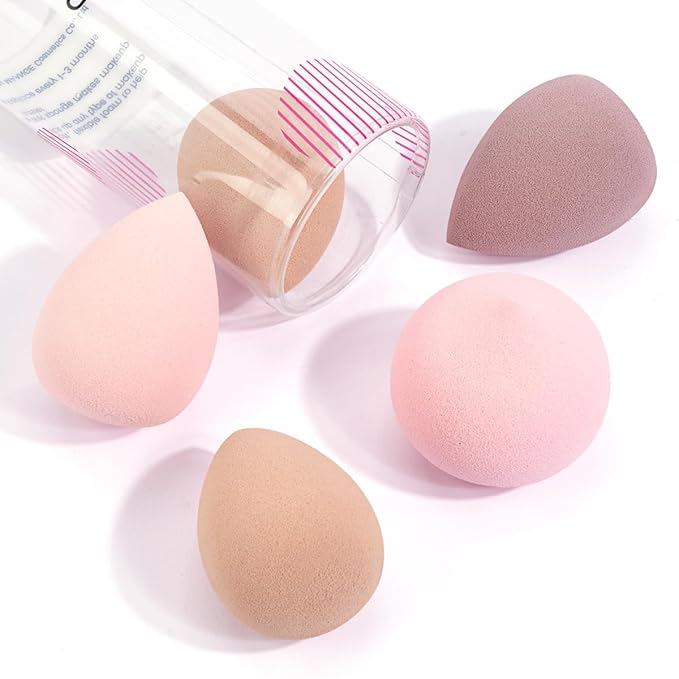 MAANGE Makeup Brush Set 49 Pcs Makeup Tool Set Premium Synthetic Foundation Powder Concealers Eye shadows Blush Makeup Brushes (Pink, 49 Piece Set)