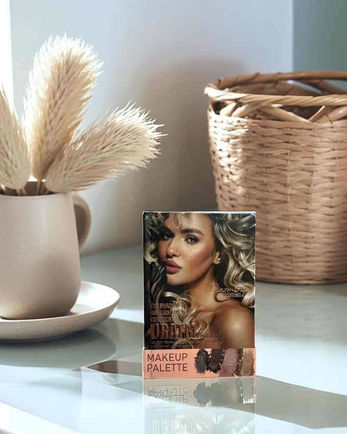 Multi-Color Makeup Palette Book – 48 Eyeshadow Shades + 6 Blush, Highlighter & Contour Powders | Multi-Functional Professional Matte & Shimmer Makeup Kit for Eyes & Face