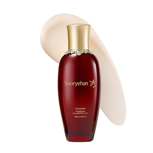 Sooryehan Hyobidam (Fermented Emulsion, 5.1fl oz) - Korean Skin Care. Moisturizing and Nourishing Facial Moisturizer by LG Beauty. Wild Ginseng.