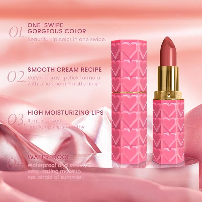 Labiales Magicos 24 Horas Originales: 3 Pcs Matte Velvet Lipstick Set for Women, Nude Long Lasting Matte Lipstick 24H Waterproof for Girls, Natural Lip Makeup