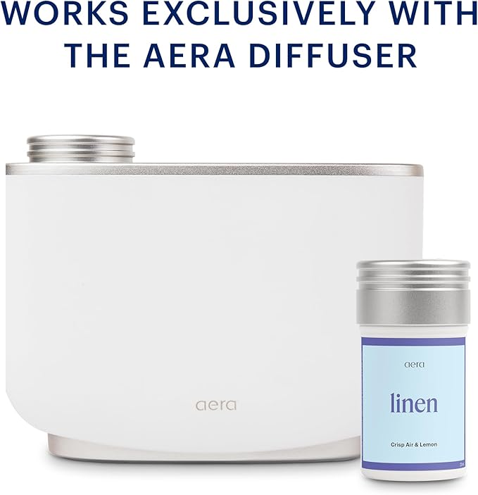 Aera Linen - Essential Oil for Home - Lively and Refreshing Fragrance - Notes of Bright Citrus and Juniper Berries - Scent Refill - Works with The Aera Diffuser