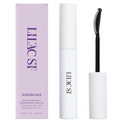Lilac St. - Bond Breaker Lash Remover - Gentle Eyelash Glue Remover - Remove Lash Glue from Segments - Collagen Extract & Nourishing Oils - Waterproof - Cruelty Free, Vegan, Women Founded - 0.32 fl oz