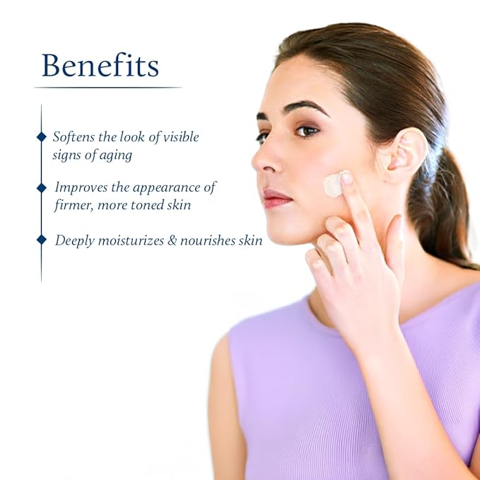 Blue Nectar Face Cream for Women for Aging Skin | Ayurvedic Daily Face Moisturizer for Women with Kumkumadi Saffron Oil for Skin | Hydrating Day & Night Cream (14 Herbs, 1.76 Oz)