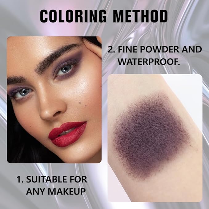 Kaely Smokey Plum Single Eyeshadow Makeup, Purple Neutral Powder Matte Eye Shadow for Older Women, Monochrome Eye Shadow Palette Pigmented Waterproof, sombras para ojos, Lightweight Blendable, 15