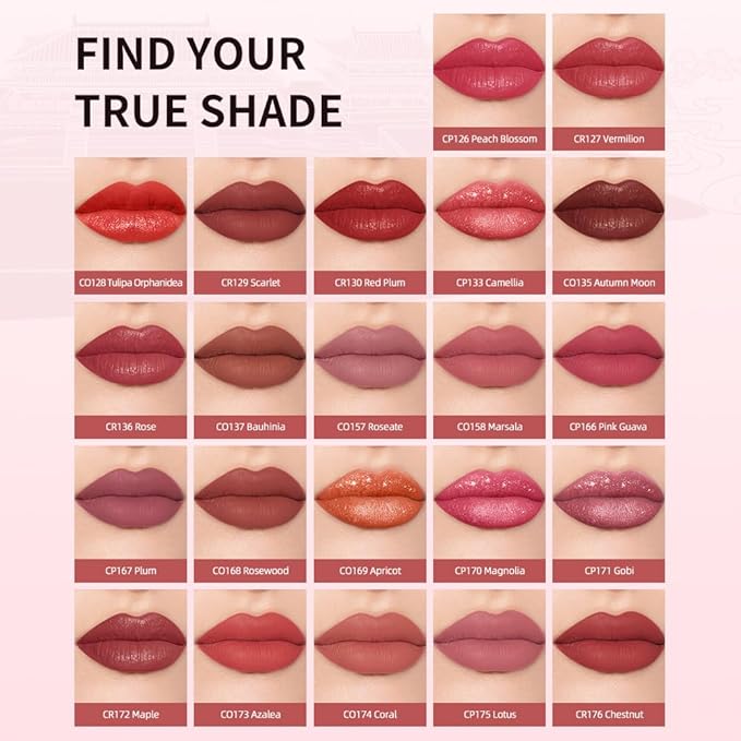 Catkin Semi-Matte Lipstick Hydrating High Impact Color Infused with Vitamin E and Avocado Oil Smooth Soft Texture Long Lasting Matte Finish 174