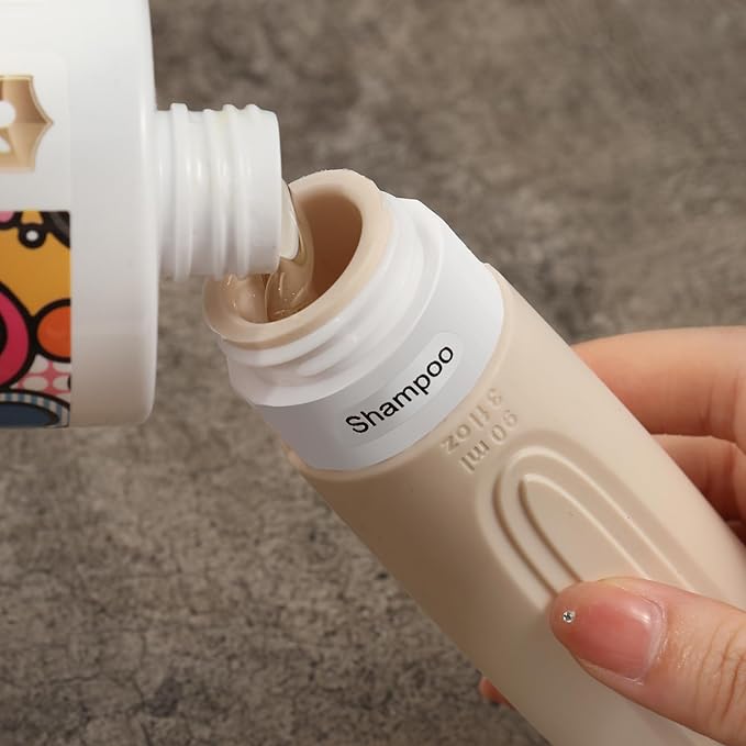 Travel Bottles for Toiletries, 5 Pack TSA Approved Travel Size Containers, 3oz Leak Proof Refillable Travel Accessories for Shampoo Conditioner, BPA Free Travel Bottles with Toiletry Bag