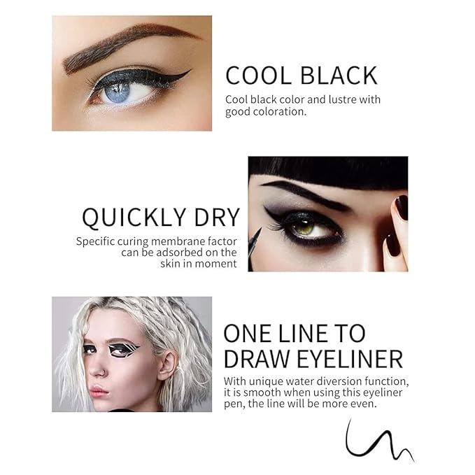 evpct 12Pcs Green Blue White Black Brown Purple Color Gel Glitter Eyeliner Pencils Set for Women Waterline Waterproof Smudge Proof lapiz de ojos delineador de ojos contra el agua Eye Liner Makeup 1-5