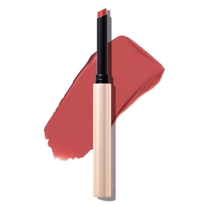 MAKE Beauty Cream Supreme Long-Lasting Lipstick. High Impact Hydrating Lip Color with Emollient Moisturizing Formula. Creamy Semi-Glossy Lipstick - Shade, Equilibrium