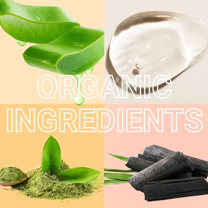 Organic Face Wash - Anti-Aging, Hydrating, Gentle Daily Cleanser for Women and Men with Coconut Oil, Aloe Vera, Activated Charcoal, and Vitamin C and E