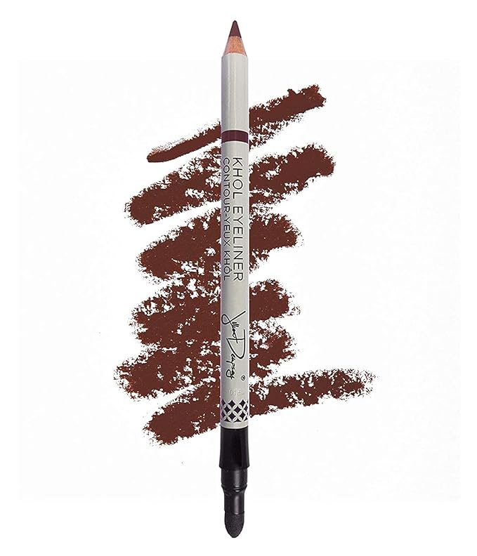 Jillian Dempsey Khol Eyeliner: Clean, Waterproof Eyeliner Pencil with Built-In Smudger for Effortless Blending – Rich Pigment, Cruelty-Free, Rich Brown