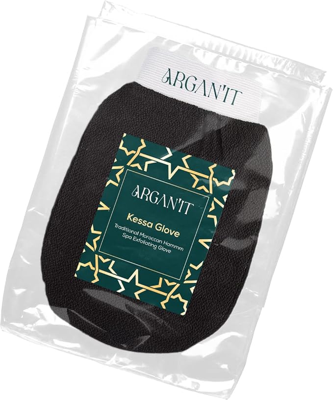Moroccan Exfoliating Kessa Glove - Traditional Beauty Essential for Deep Skin Cleansing, Skin Exfoliation & Dead Skin Removal