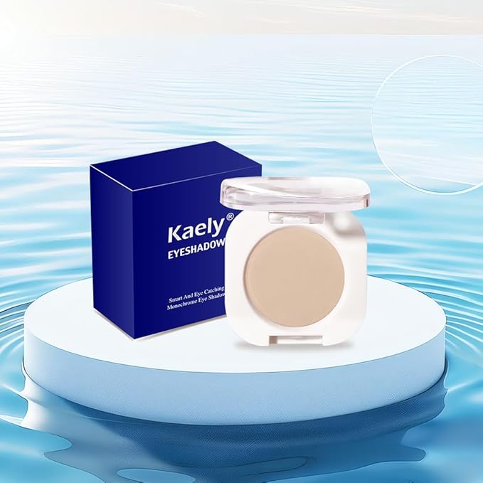 Light Brown Glitter Eyeshadow Palette for Women, Single Monochrome Eye Shadow Makeup, Shiny Pressed Powder, Blendable Natural sombras para ojos, Holographic,Vegan,Travel -9