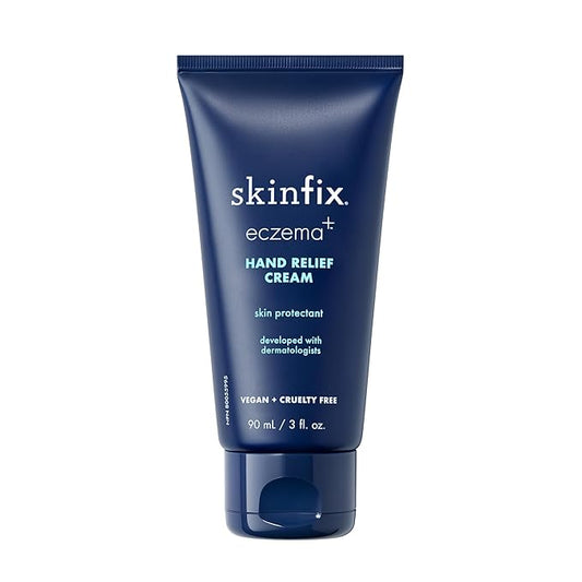Skinfix Hand Relief Cream - 3 fl oz - Reduces Visible Redness, Stinging & Cracking for Dry, Sensitive Skin - Accepted by the National Eczema Association - Fragrance Free - Vegan, Cruelty Free