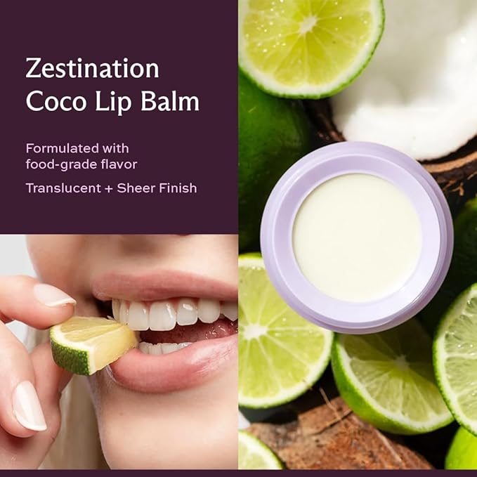 Subtl Staks Summer Lip Balm Trio – Hydrating, Stackable Travel Lip Balms with Mango Sorbet, Zestination Coco & Original Flavors