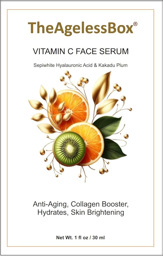 Ayurvedic Vitamin C Face Serum – Anti-Aging, Brightening & Hydrating – Face Serum with Kakadu Plum, Niacinamide & Hyaluronic Acid for Glowing, Radiant Skin – Vegan & Cruelty-Free – 30ml