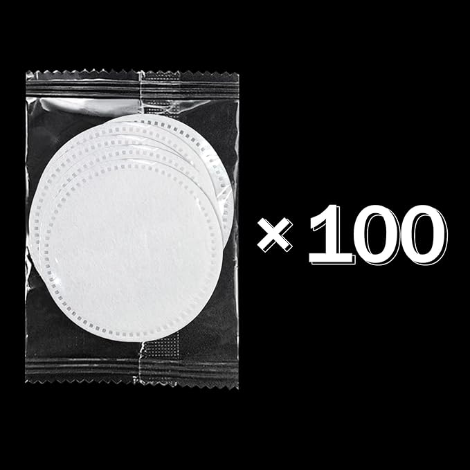 500 Pcs Individually Wrapped Cotton Pads,Individually Wrapped Cotton Rounds,Natural, Disposable, Round,Cotton Face Pads Personal Care Kit Sachet Wrap (5 Pcs/Set, 100 Sets，in Total 500 pcs)