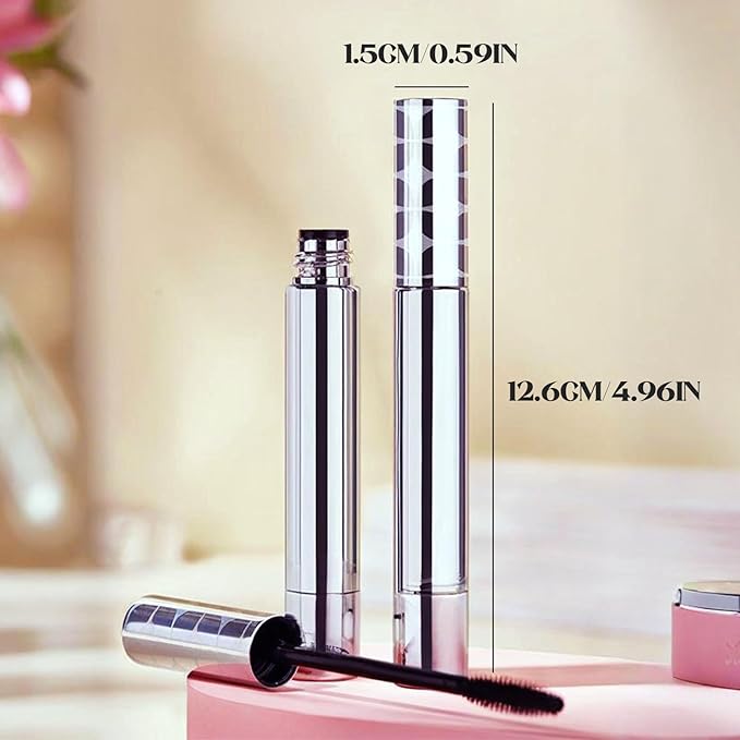 Mascara for Older Women 60 Plus, Mascara Volume and Length for Mature Women with Thinning Lashes, Non Clumping Waterproof Long Wear (Brown*2)