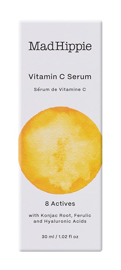Mad Hippie Vitamin C Serum for Face with Hyaluronic Acid, Vitamin E & Ferulic Acid - Vitamin C Face Serum for Women/Men, Skin-Brightening Serum, 1.02 Fl Oz (Pack of 2)