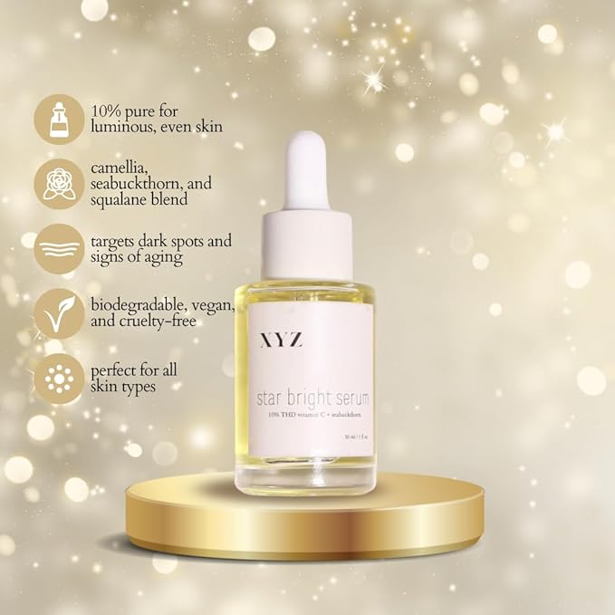 Star Bright Vitamin C Serum - Brightening Face Serum with THD Vitamin C, Rosehip, and Sea Buckthorn | Brighten and Even Skin Tone | Target Signs of Aging | 1 fl oz (30 mL)